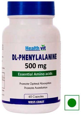 

HealthVit DL-Phenylalanine 500 mg 60 Capsules(60 No)