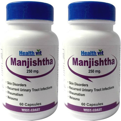 

HealthVit Manjishtha 250 mg (Pack of 2)(60 No)