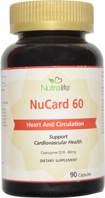 

Nutralife NuCard 60 Coenzyme Q10,60mg- IMPORTED FROM CANADA(90 No)
