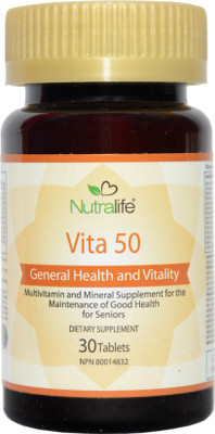 

Nutralife Multivitamin and Multimineral for Seniors, age 50+ -IMPORTED FROM CANADA(30 No)