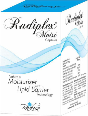 

Radiplex Moist (Skin Moisturising Capsules) Phytoceramides from Rice for Skin Hydration With Vit A, C, D & E(30 No)