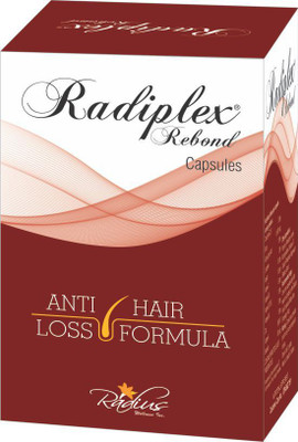 

Radiplex Rebond - A Complete Hair Nutrition Formulation With Saw Palmetto Extract, Nettle Leaf Extract, Biotin and Amino Acid Complex Capsules (Anti Hair Loss Formula)(30 No)