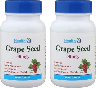 

HealthVit Grape Seed 50 mg (Pack of 2)(60 No)