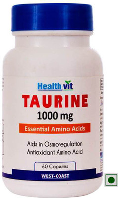 

HealthVit Taurine 1000 mg 60 Capsules(60 No)