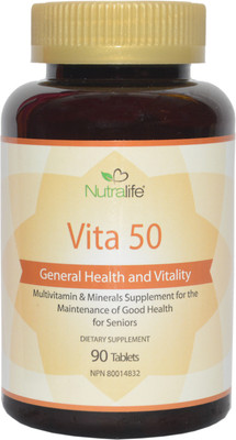 

Nutralife Nutralife Multivitamin and Multimineral for Seniors, age 50+ -IMPORTED FROM CANADA(90 No)