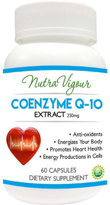 

Perennial Lifesciences Co enzyme Q10 NutraVigour CO-Q10 Enzyme Capsules 60 veg 250 mg maximum size(60 No)