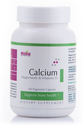Zenith Nutrition Calcium Magnesium and vitamin D -180 Nos(180 No)