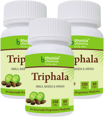 

Bhumija Lifesciences Triphala Capsules 60's - (Pack of Three)(3 No)