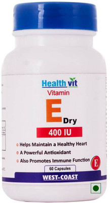 

HealthVit Vitamin E Dry 400 IU 60 Capsules(60 No)