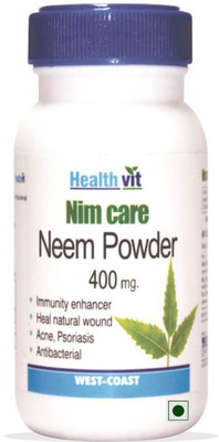 

HealthVit NEEMCARE Neem Powder 400 mg 60 Capsules For Skin Care(60 No)