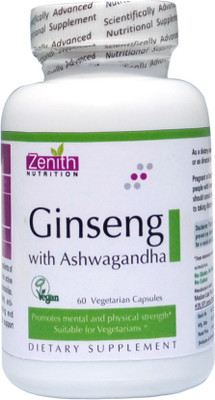 

Zenith Nutrition Ginseng with Ashwagandha(60 No)
