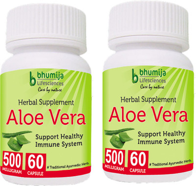 

Bhumija Lifesciences Aloevera Capsules 60's(2 No)