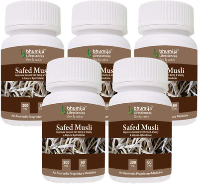 

Bhumija Lifesciences Safed Musli Capsules 60's(5 No)