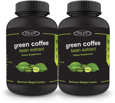 

Sinew Nutrition Green Coffee Beans Extract 700 mg (90 Pure Veg Capsules) Pack of 2, 100 % Pure & Natural Weight Management & Appetite Suppressant Supplement(180)