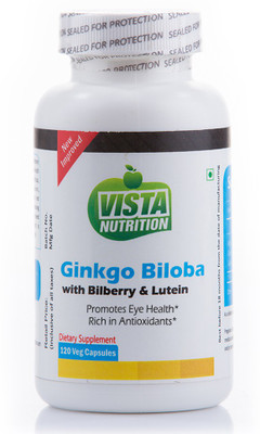 

Vista Nutrition Ginkgo Biloba With Bilberry(120 No)