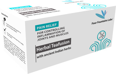

Four Fountains Labs Herbal Teafusion - containing Boswellia Serrata and Ginseng for Pain Relief and reducing Inflammation (1 Month Supply)(142.5 g)
