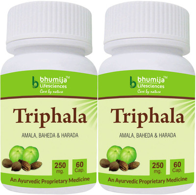 

Bhumija Lifesciences Triphala Capsules 60's - (Pack of Two)(2 No)