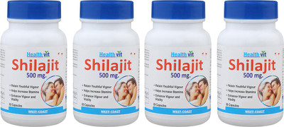

HealthVit Shilajit 500 mg (Pack of 4)(60 No)