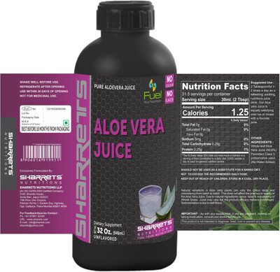 SHARRETS NUTRITIONS Aloevera Juice(946 ml)