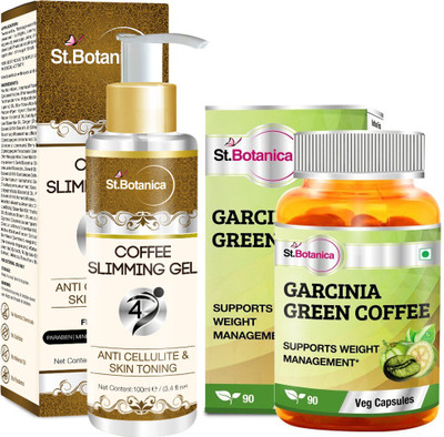 St.Botanica Garcinia Green Coffee Bean Extract + Coffee 4D Slimming Cream(190 g)
