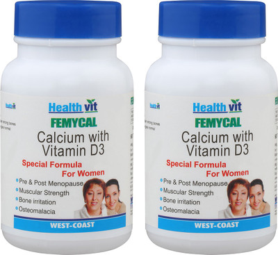 

HealthVit Femycal Calcium (Pack of 2)(60 No)