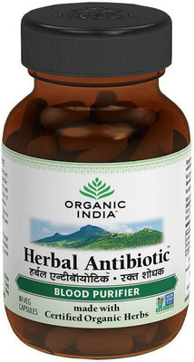

Organic India Herbal Antibiotic 60 Capsules Bottle(100 g)