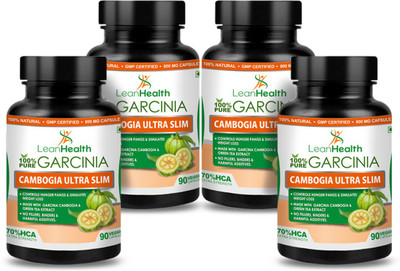 

LeanHealth Garcinia cambogia Extracts - 90 Capsules (Pack of 4)(360 No)