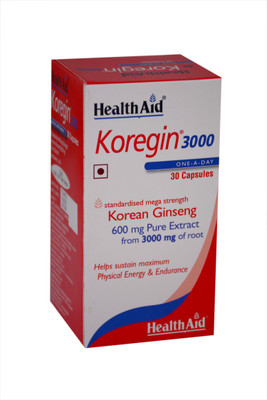 

HealthAid Koregin 3000 (Korean Ginseng 600mg)(30 No)