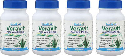 

HealthVit Veravit Aloe Vera 470 mg (Pack of 4)(60 No)