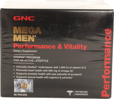 

GNC Men's Performance and Vitality Vitapak Program(30 No)