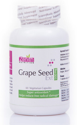 

Zenith Nutrition Grape Seed Ext-500mg-60 Nos(60 No)