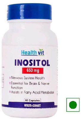 HealthVit Inositol 650 mg 60 Capsules(60 No)