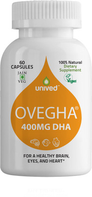 

Unived Unived OVEGHA DHA MAX, Vegan Omega-3 DHA, 400mg DHA, 60 Veg Caps(579 g)