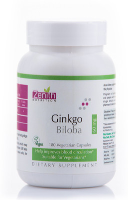 

Zenith Nutrition Ginkgo Biloba - 60mg(180 No)