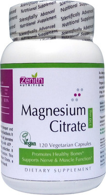 

Zenith Nutrition Magnesium Citrate 330mg - 120 Nos(120 No)