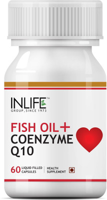

Inlife Fish Oil Omega 3 Coenzyme Q10 Supplement Capsules(60 No)
