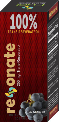 

SHARRETS NUTRITIONS 100% TRANS RESVERATROL - RESONATE 250mg(30 No)