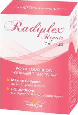 

Radiplex Repair - L-Glutathione with Collagen Anti Ageing Capsules For A Tomorrow Younger Than Today(30 No)