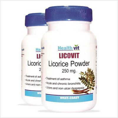 

HealthVit LICOVIT Licorice powder 250 mg 60 Capsules (Pack Of 2)(60 No)