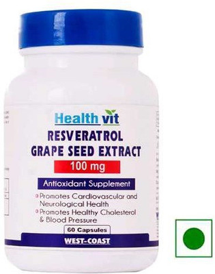 

HealthVit Resveratrol Grape Seed Extract 100 mg(60 No)