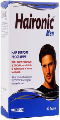 

West Coast Haironic Man WITH BIOTIN, SELENIUM & ZINC 60 Tablets(60 No)