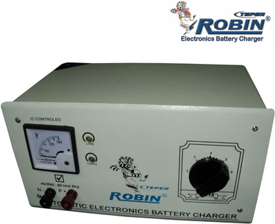 

ROBIN TEPER BT-4818 C 18 AMP/48 Volt 120 Ah + 4 Battery Riksha AutoMatic Battery Charger(LG GRAY)