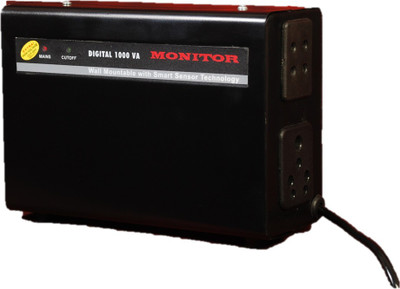 

Monitor 2 Amps Voltage Stabilizer for LED TV Upto 32 inches With 5 - Year Warranty ( 100% Copper )(Black)