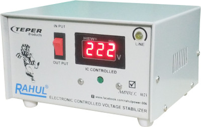 

Rahul 1023 a Digital 600 VA/2 AMP 140-280 Voltage Digital AutoMatic Stabilizer(Grey)