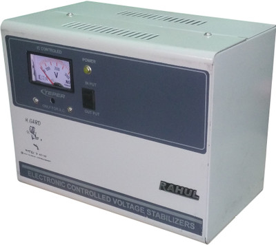 

RAHUL H-50140 A 5 KVA/20 AMP In Put 140-290 Volt 3 Step Best Suitable For 2 Tonns Air Conditioners Voltage Stabilizer(Multicolor)