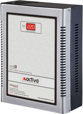 

ACTIVA 4 KVA /140-290 VOLTS SILVER-BLACK DIGITAL AC VOLTAGE STABILIZER(SILVER-BLACK)
