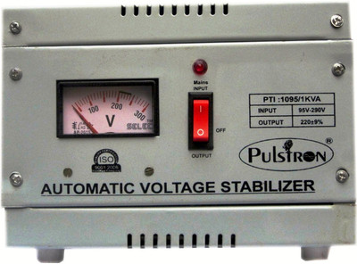 

Pulstron PTI-1095 1 Kva Voltage Stabilizer(Grey)