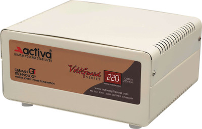 

ACTIVA 0.5 KVA /90-300V DIGITAL LED/LCD/TV/FRIDGE VOLTAGE STABILIZER(IVORY)