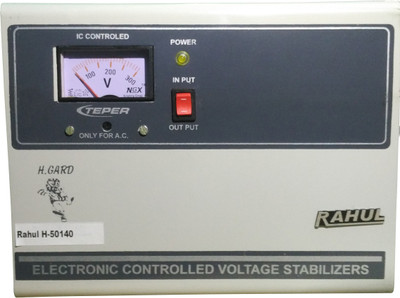 

RAHUL H-50140 C 5 KVA/20 AMP In Put 140-290 Volt 3 Step Copper Transformer Best Suitable For 2 Tonns Air Conditioners Voltage Stabilizer(GRAY)