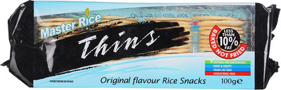 

Master Rice Ricesnackthins01 Wafers(100 g, Pack of 3)